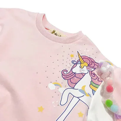 Pom Pom Unicorn Sweatshirt