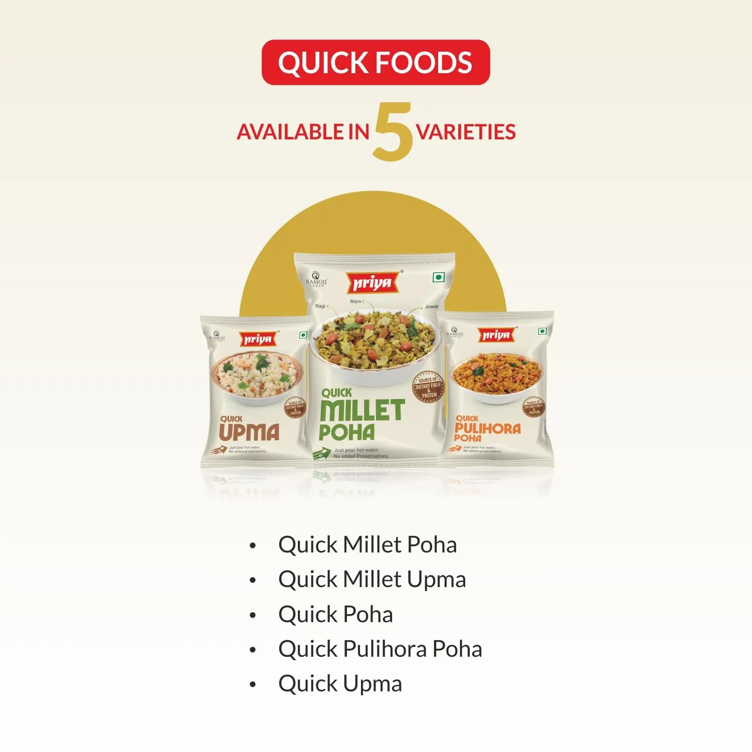 Priya Quick Millet Upma 80 Gm