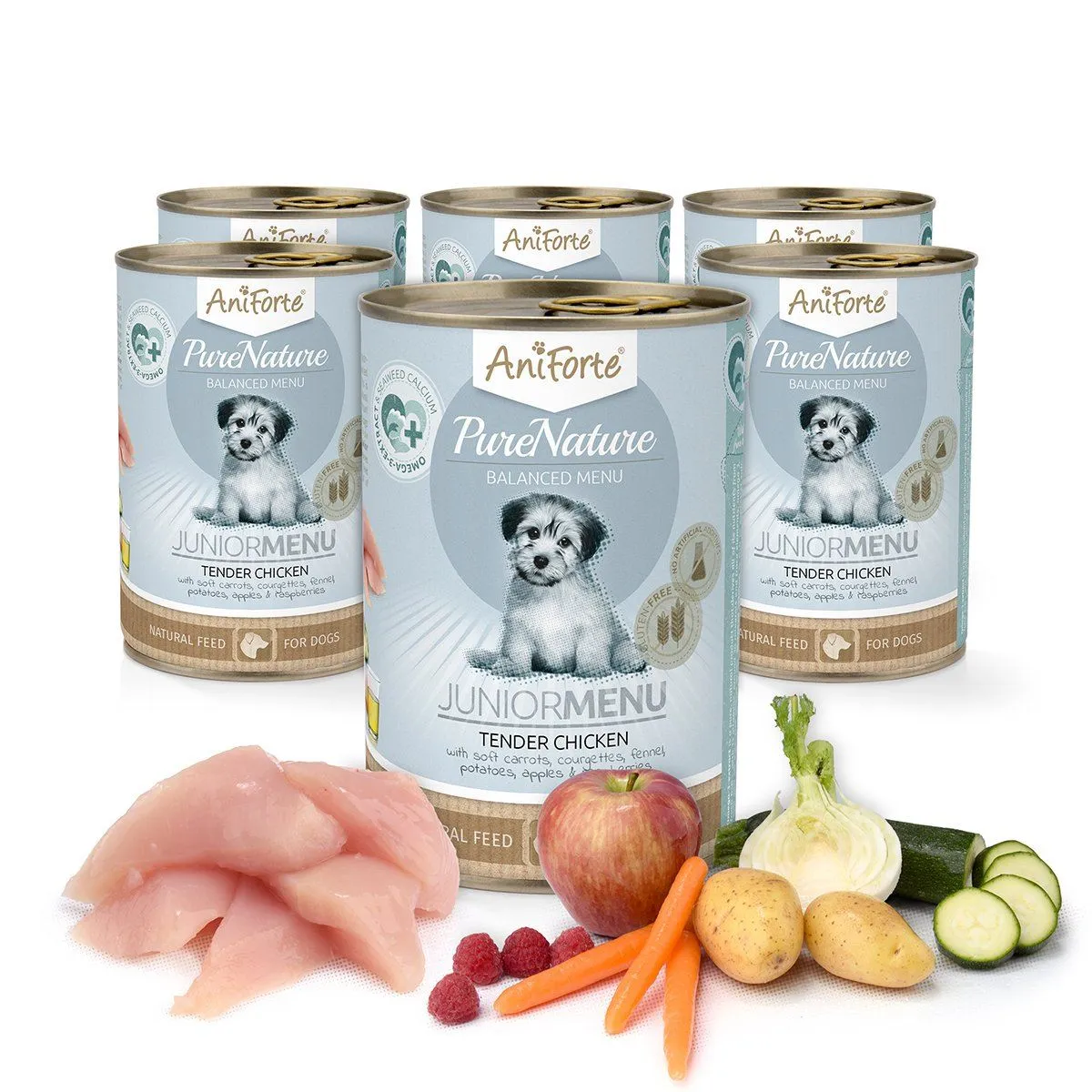 PureNature Tender Chicken - Junior Menu for Puppies - 6 x 400g