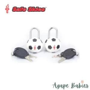 Safe Skies Olympic Padlock Double Set - Soccer