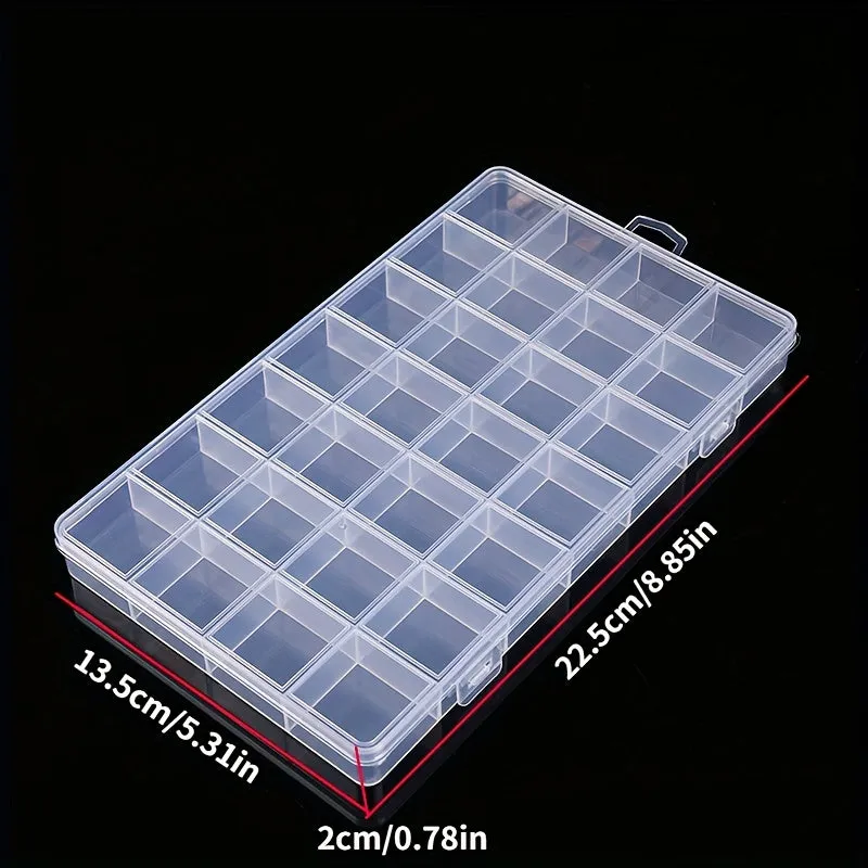 Single Durable 28 Grid Jewelry Organizer and Display Box