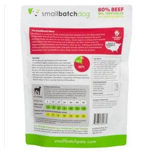 Small Batch Beef Lightly Cooked Dog Food