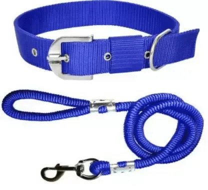 Smart Doggie Combo of Adjustable Dog Collar and Leash for Heavy Dogs