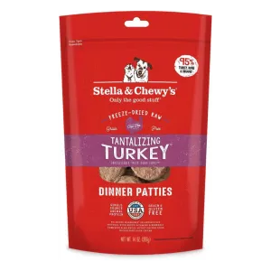 Stella & Chewy's Tantalizing Turkey Dinner Patties Freeze-Dried Raw Dog Food