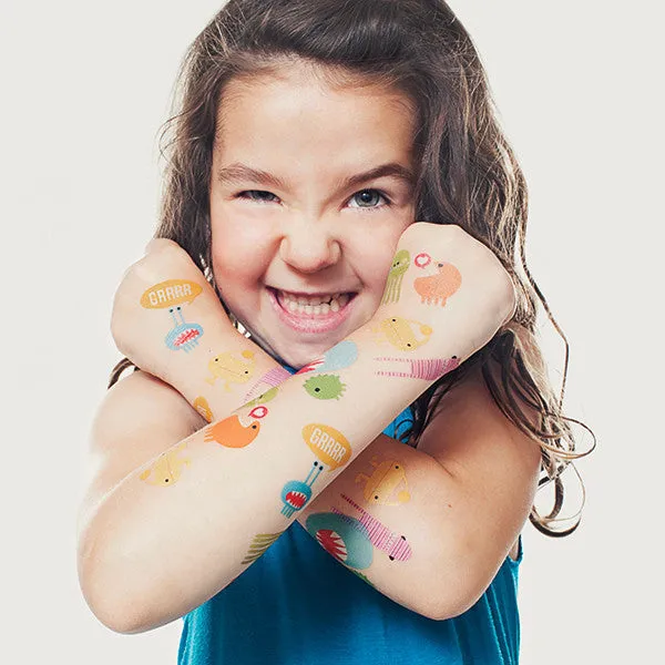 Tattly Set Monster Tattoos