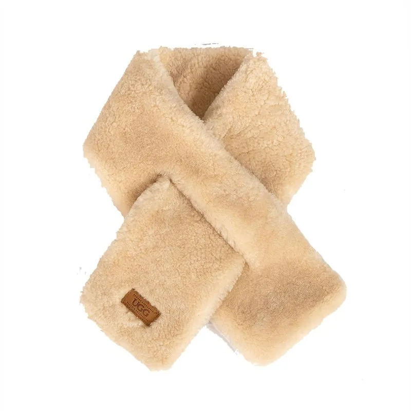 UGG Curly Sheepskin Scarf