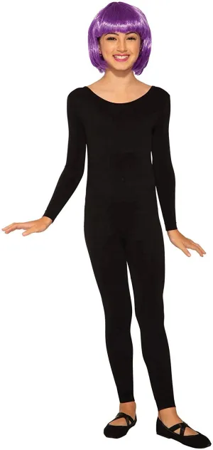 Unitard Black Child's Full Bodysuit Costume Medium 8 -10