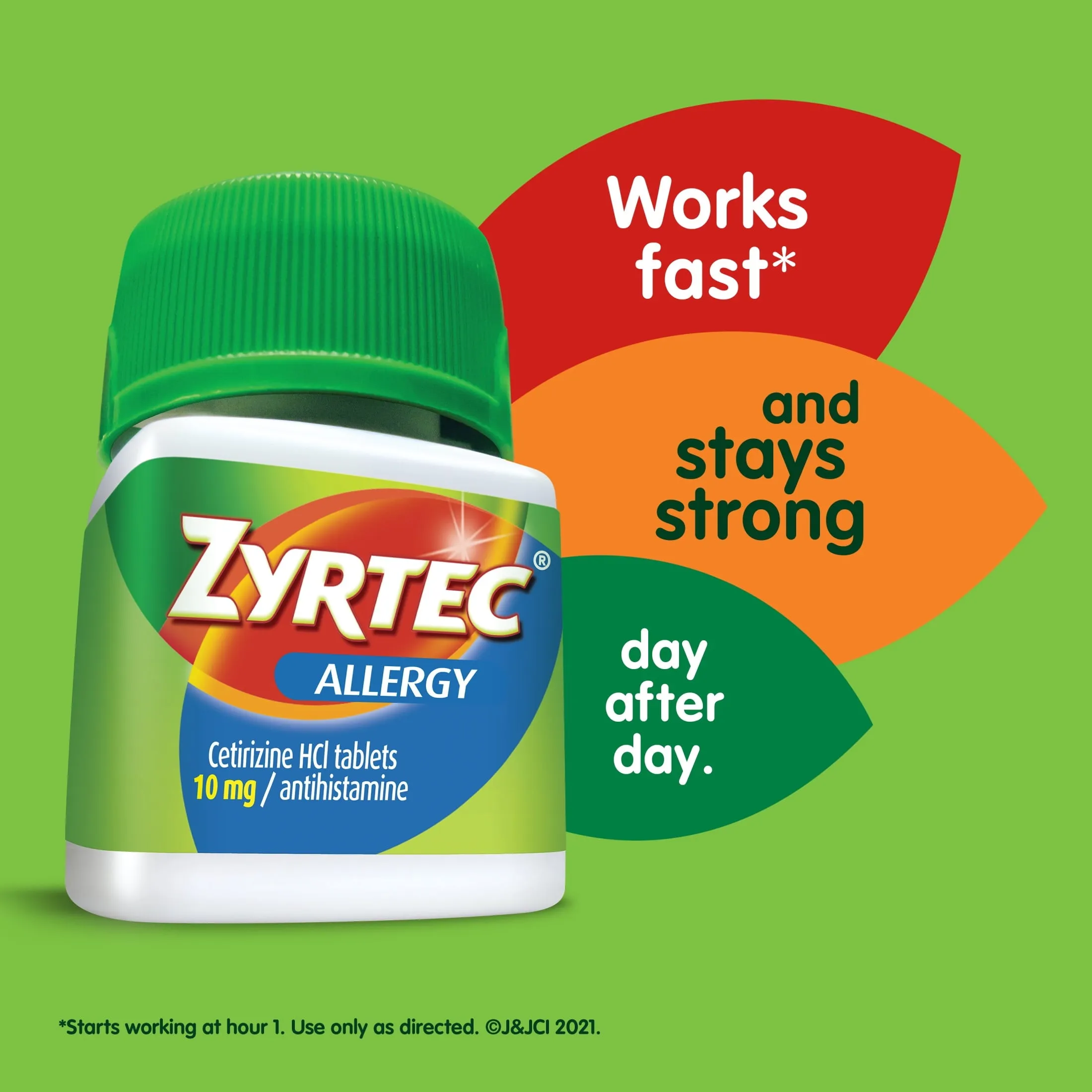 Zyrtec 24 Hour Allergy Relief Tablets with 10 mg Cetirizine HCl, 90Ct